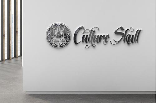 CS Designs Brand Logo Wall
